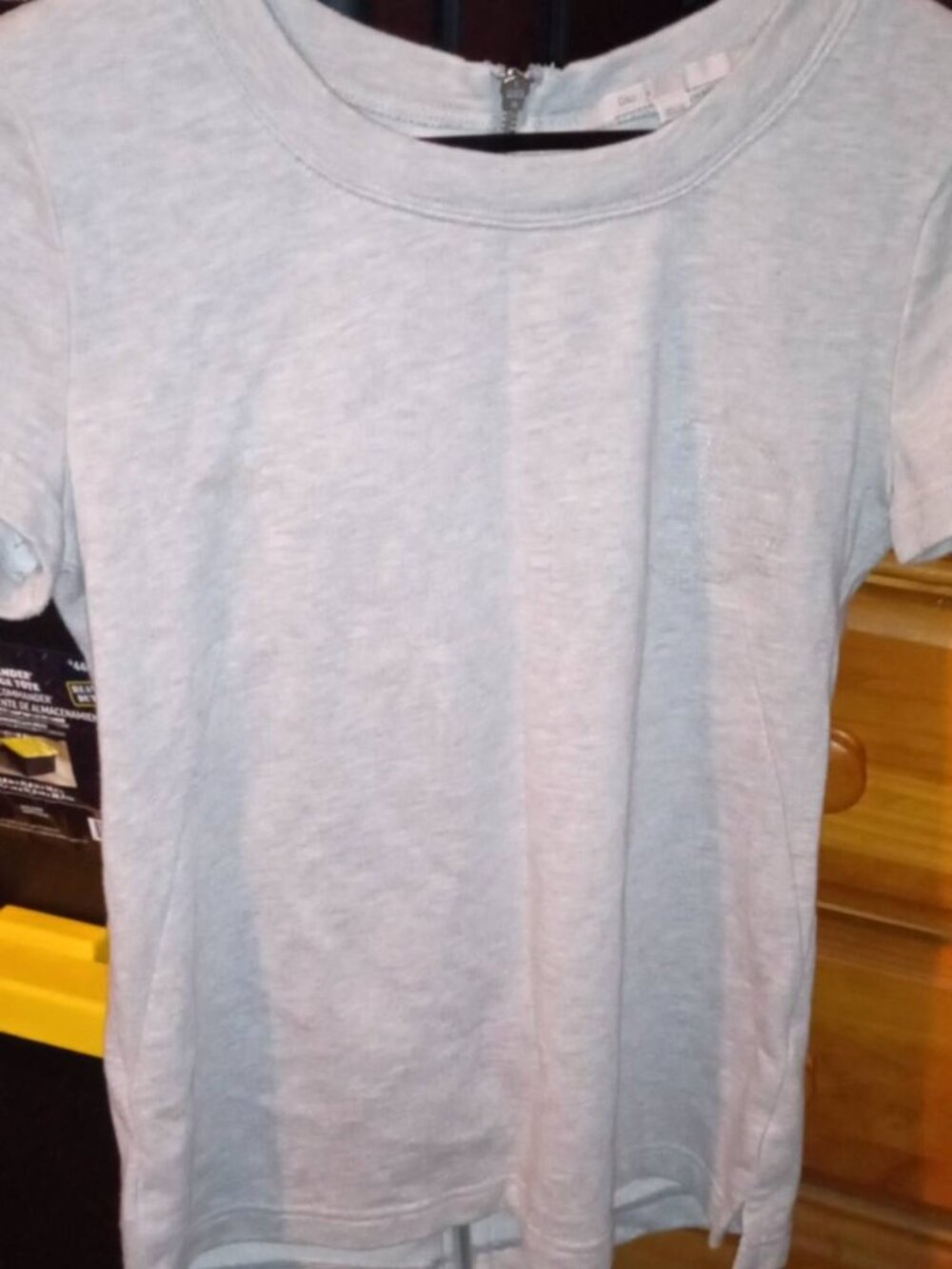 gap grey full zipper back medium sweatshirt